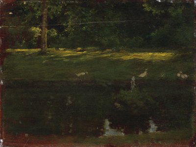 Der Teich im Bois de Boulogne, ca. 1875 von Giuseppe de Nittis